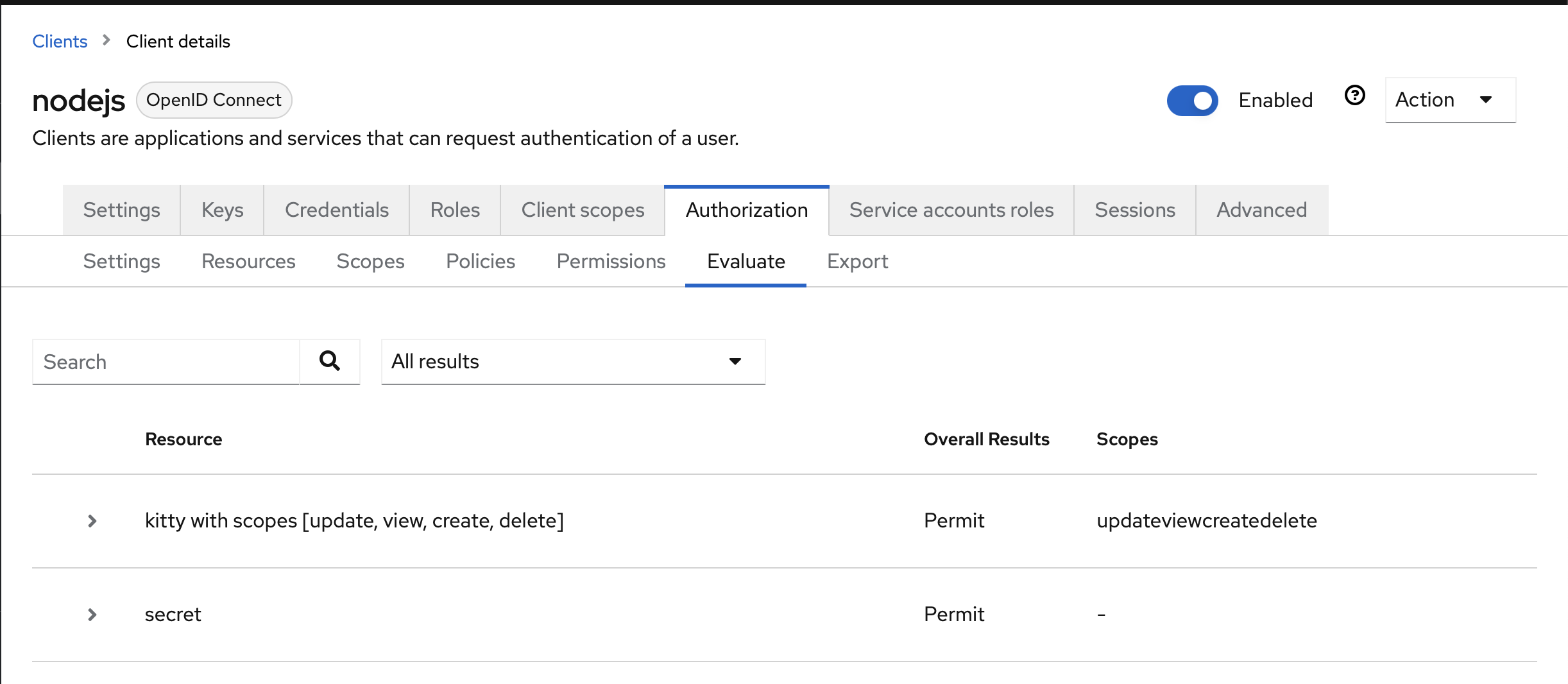 Admin evaluate