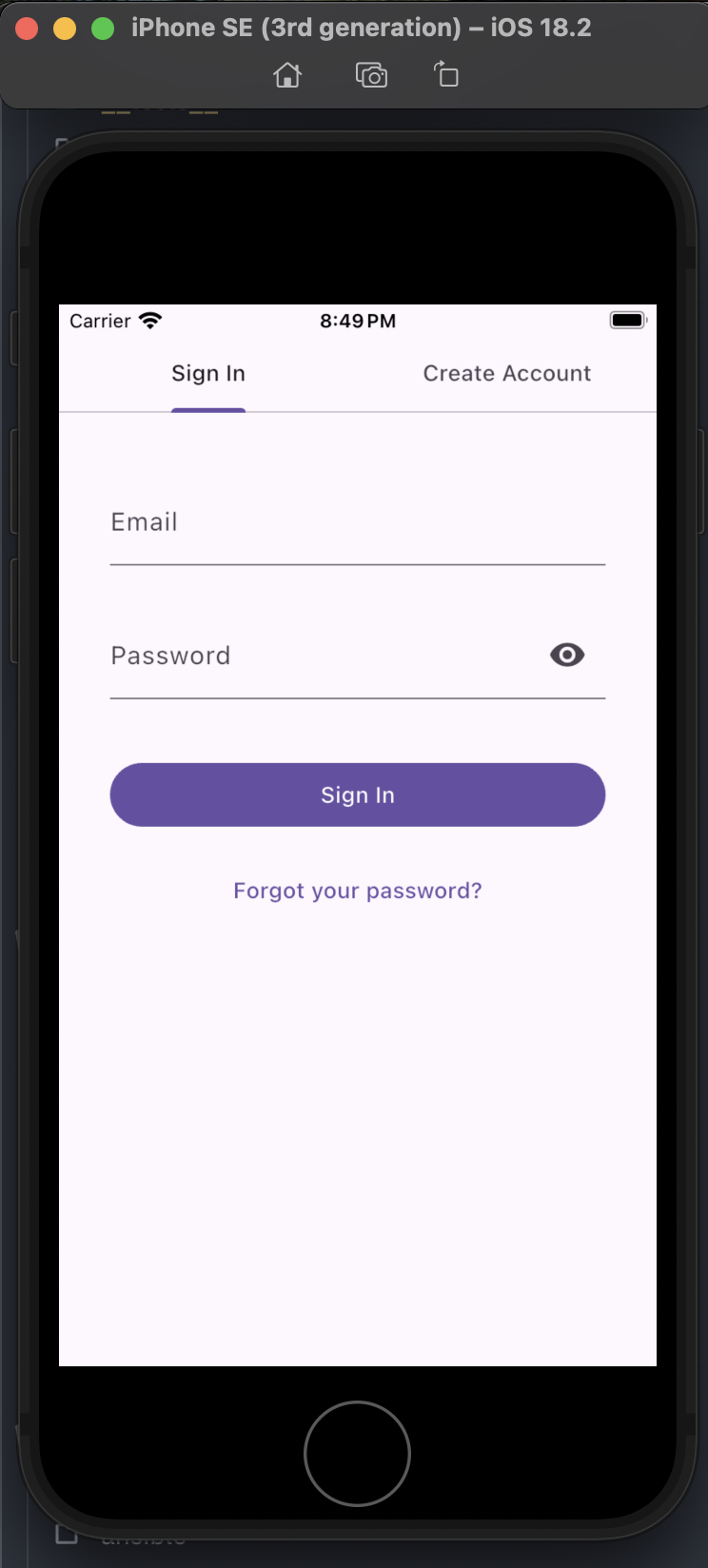 Sign In Page