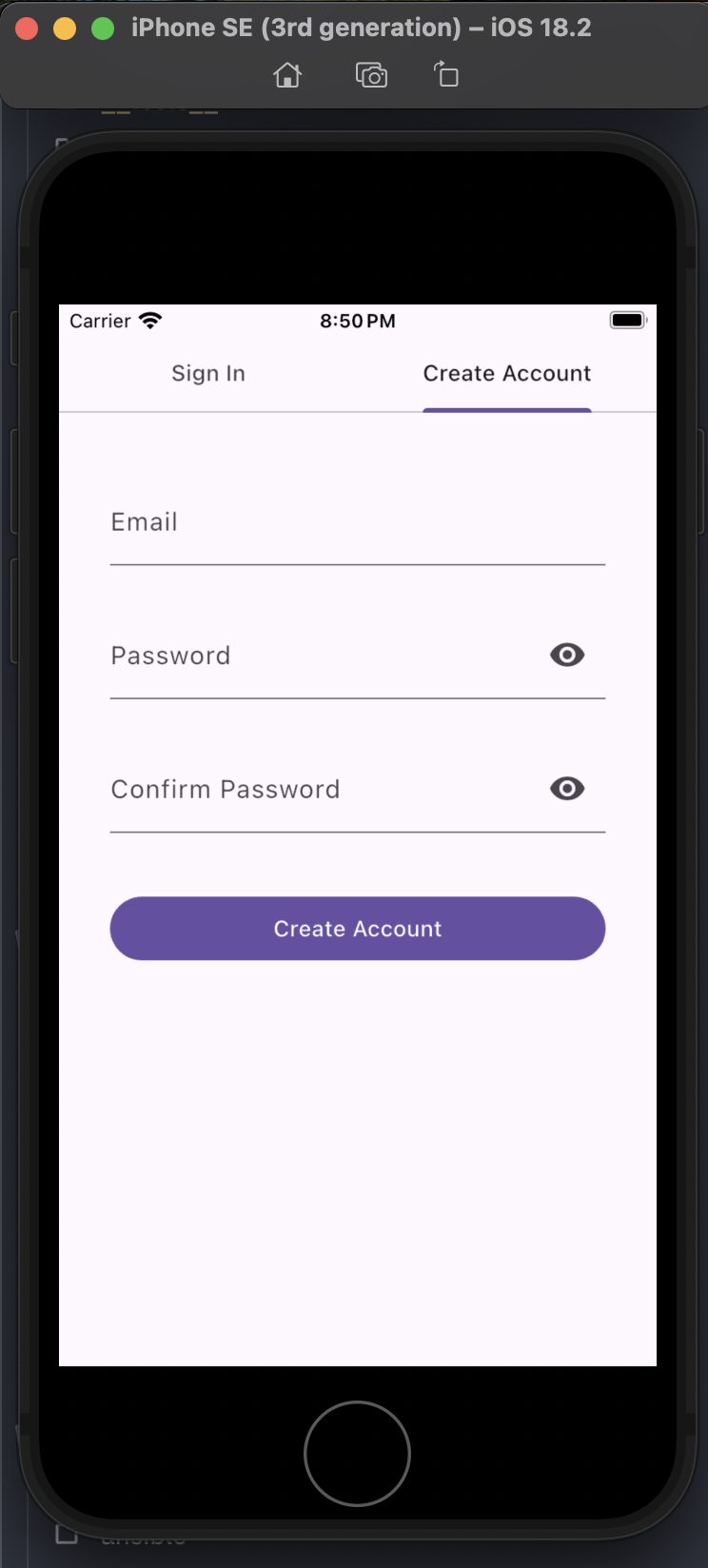 Sign Up Page